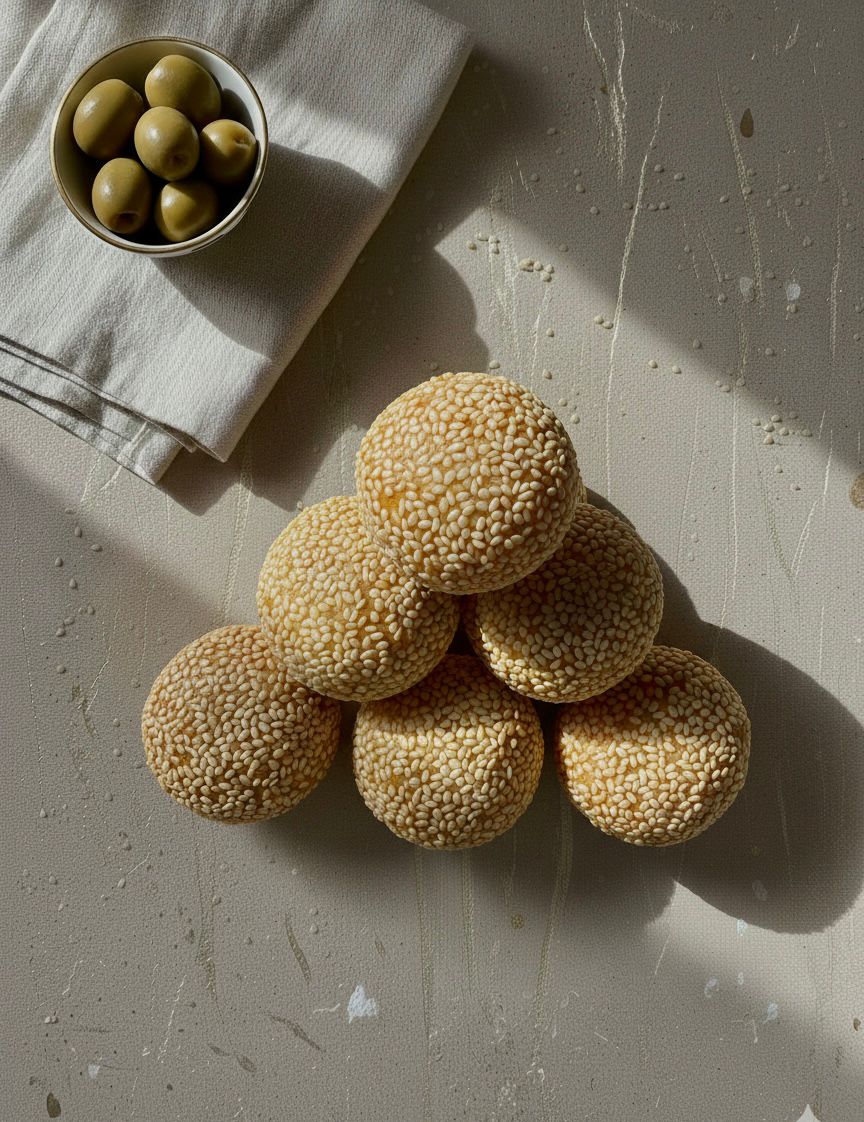 كرات الجبن والزيتون